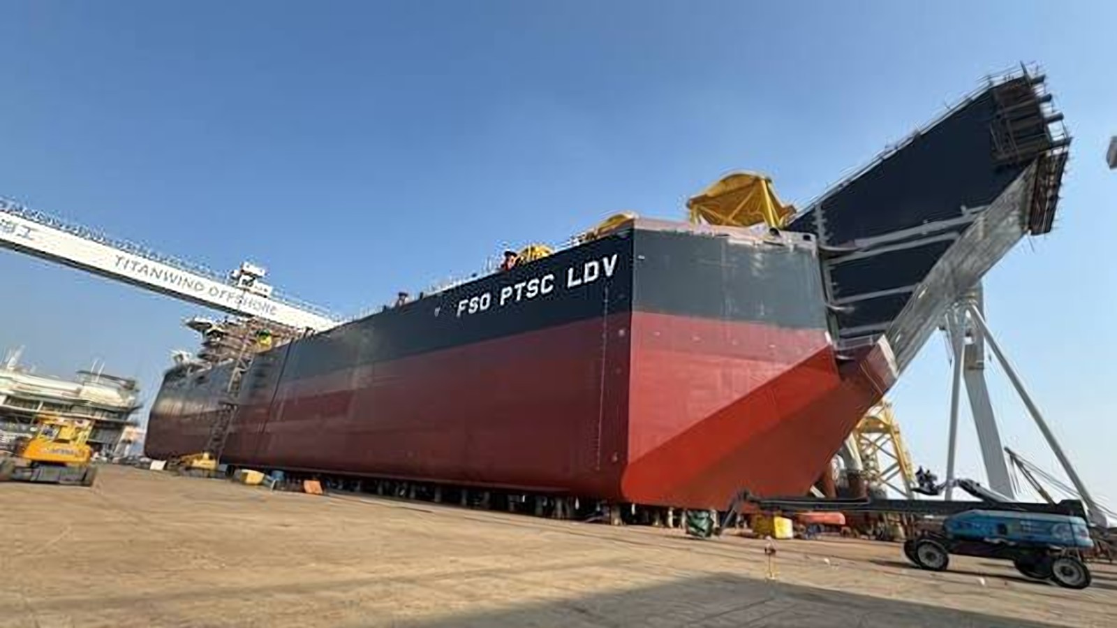 FSO PTSC LDV hull in the shipyard